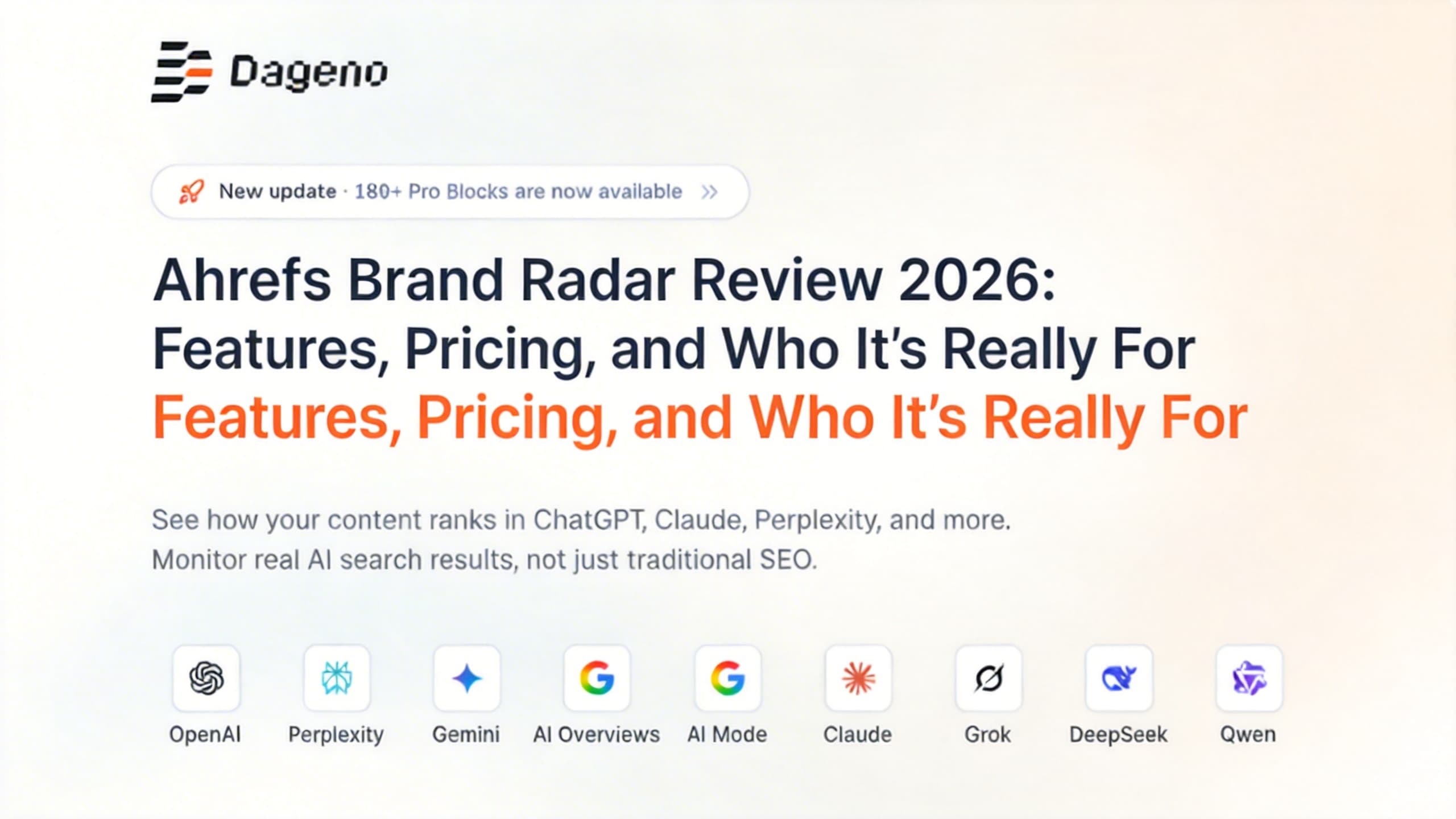 Ahrefs Brand Radar im Test 2026: Funktionen & Preise