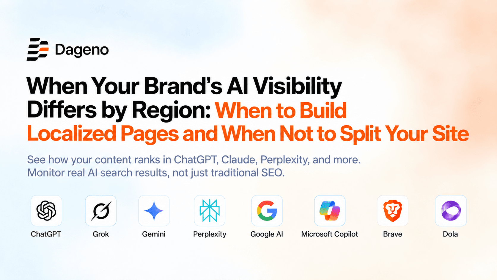 When Your Brand's AI Visibility Differs by Region: When to Build Localized Pages and When Not to Split Your Site