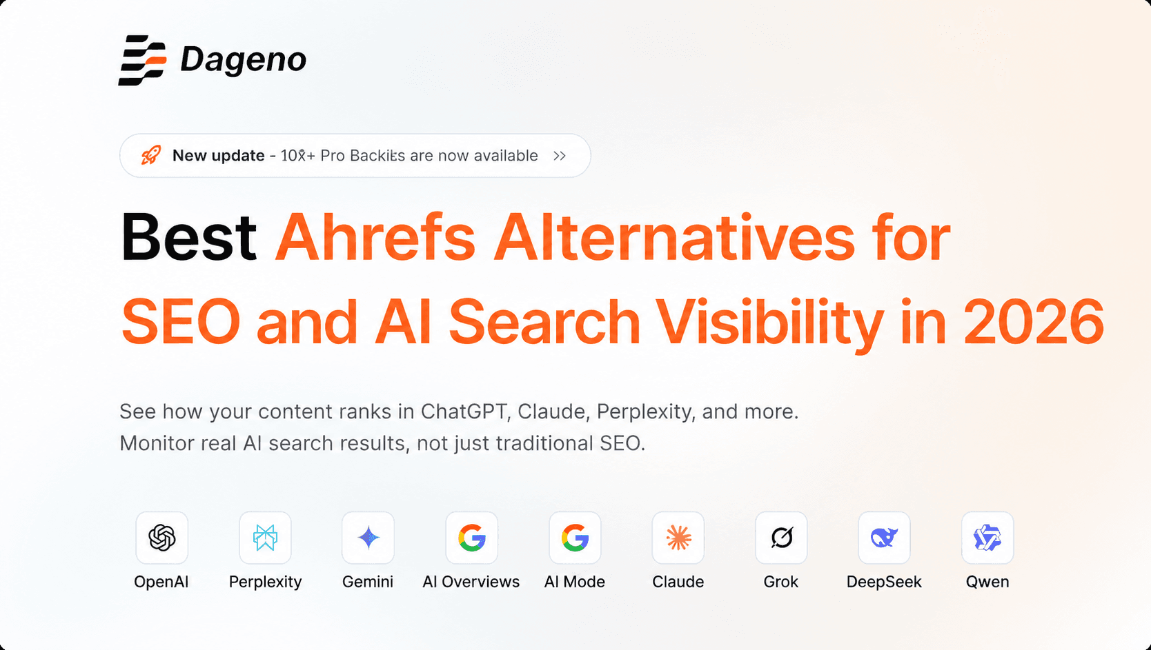 2026 年 SEO 与 AI 搜索可见性的最佳 Ahrefs 替代方案
