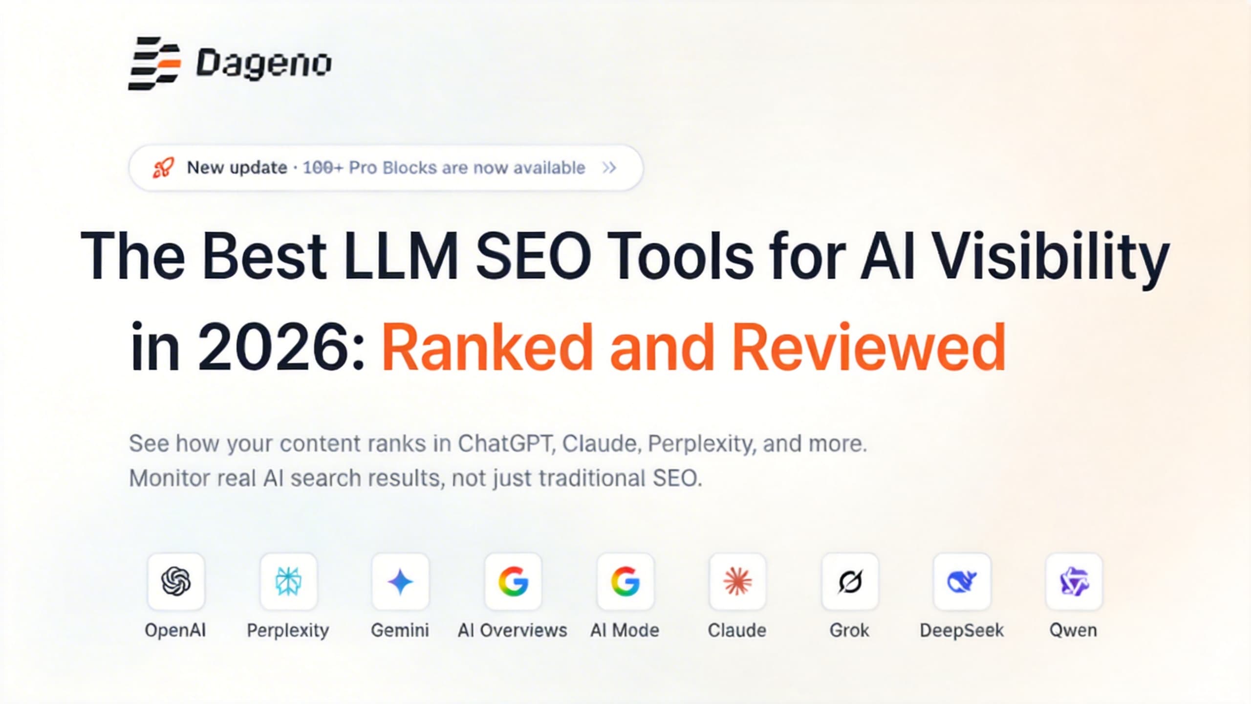 Las Mejores Herramientas LLM de SEO para la Visibilidad de IA en 2026: Clasificadas y Reseñadas
