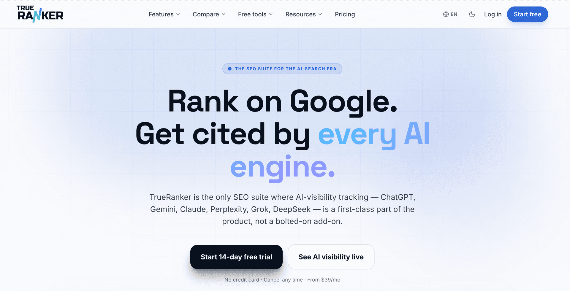 TrueRanker daily keyword rank tracking