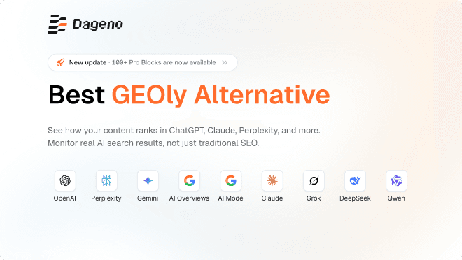 Meilleure alternative à GEOly en 2026 : comparaison de 5 plateformes de visibilité dans la recherche par IA