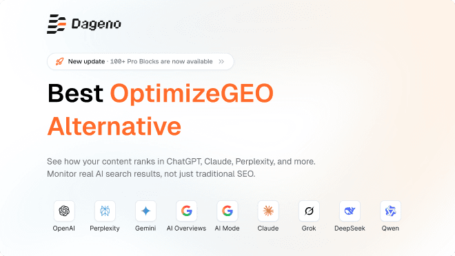 Best OptimizeGEO Alternative in 2026: GEO Platforms Compared