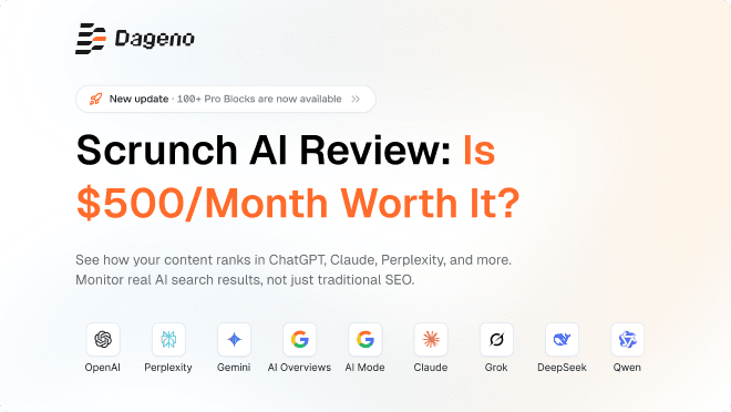Scrunch AI im Test: Lohnt sich der Preis von 500 $ pro Monat für das Tracking der KI-Sichtbarkeit?