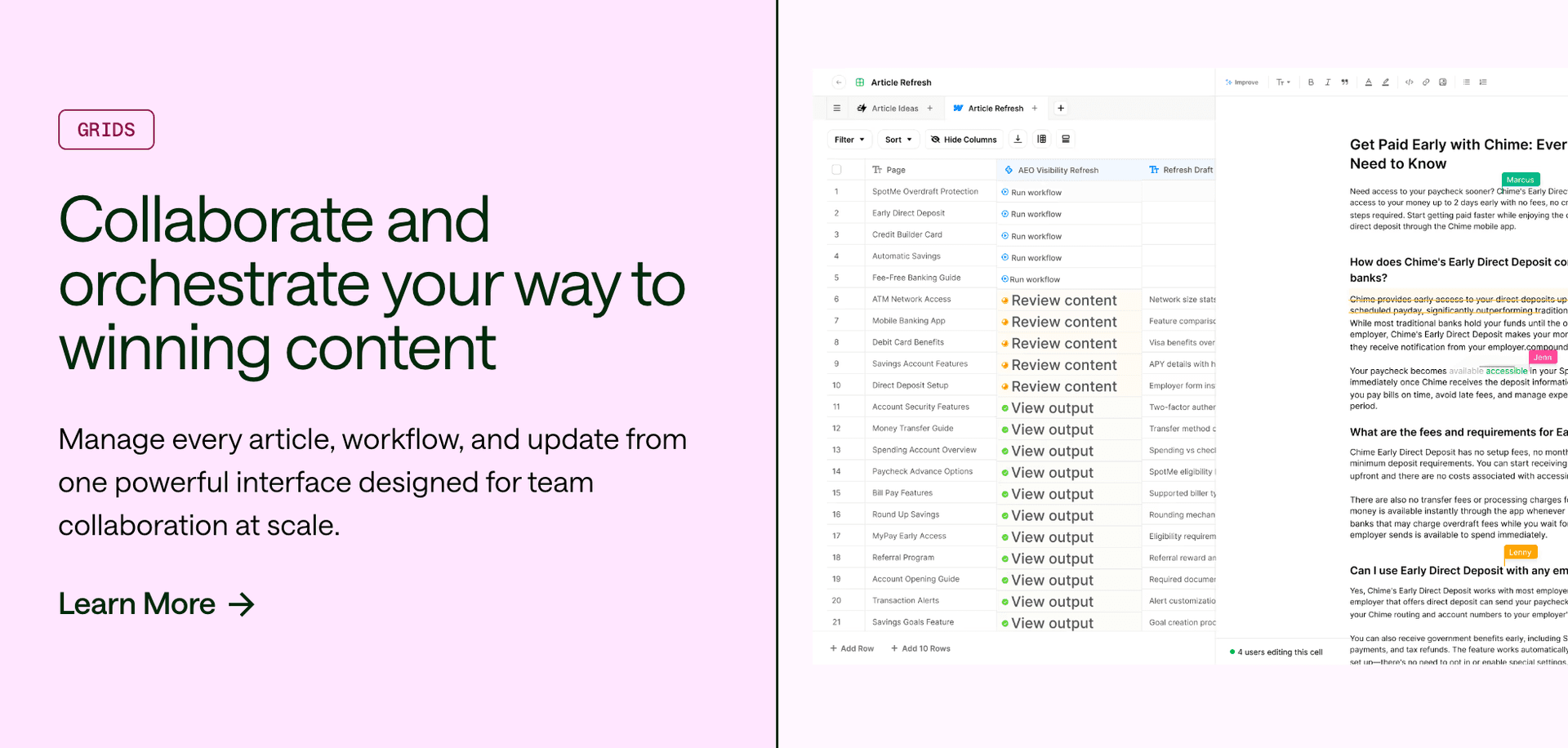 Automated Content Production at Scale
