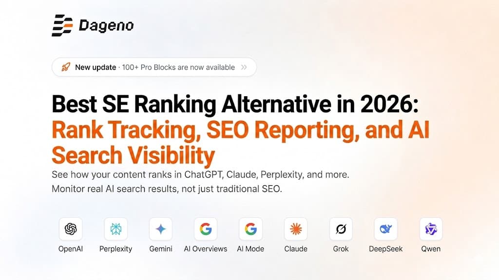 2026 年最佳 SE Ranking 替代方案：排名追踪、SEO 报告与 AI 搜索可见性