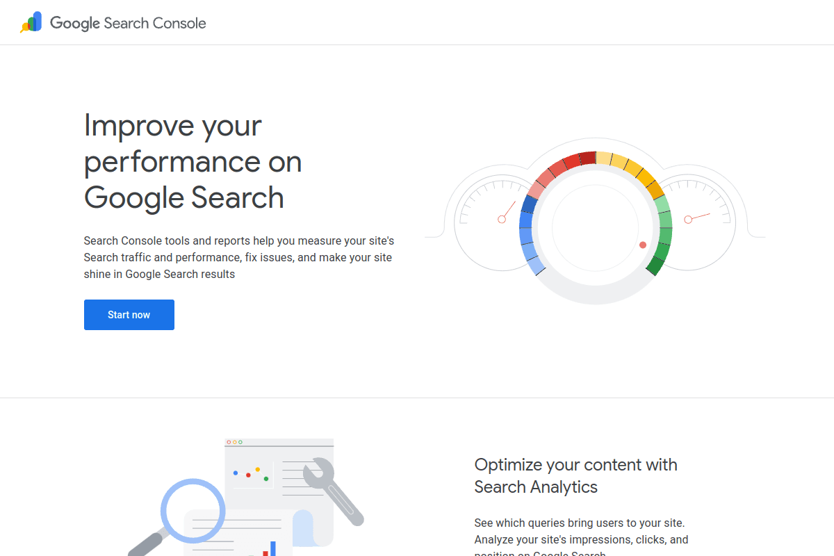 Google Search Consoleのスクリーンショット