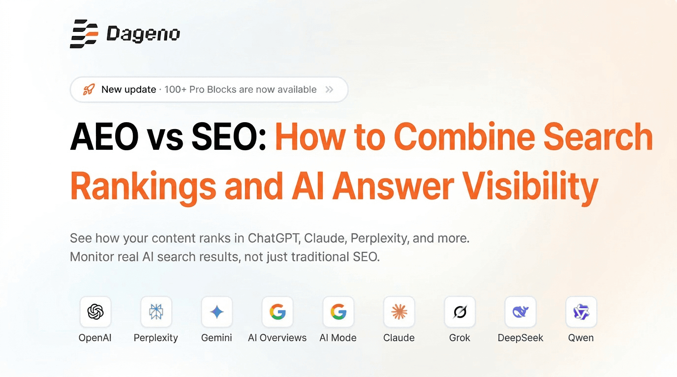 AEO 与 SEO:如何结合搜索排名与 AI 答案可见性