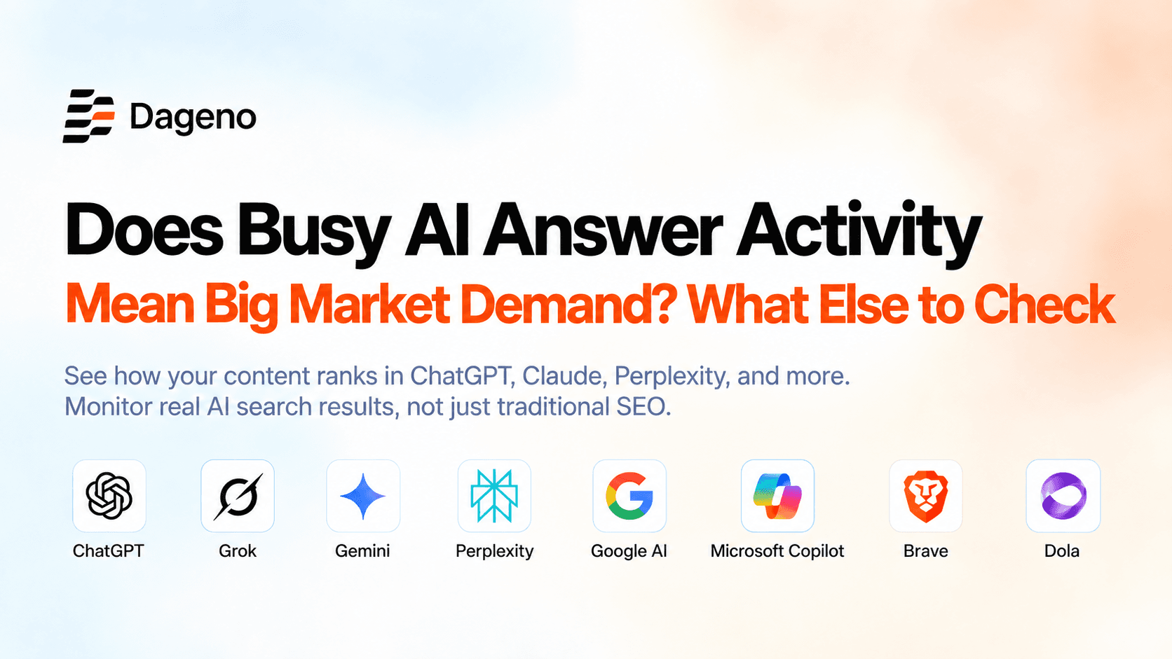 Does Busy AI Answer Activity Mean Big Market Demand? What Other Evidence You Need to Cross-Check It