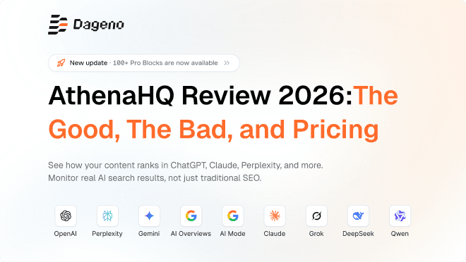 AthenaHQ 评测 2026:优点、缺点与定价