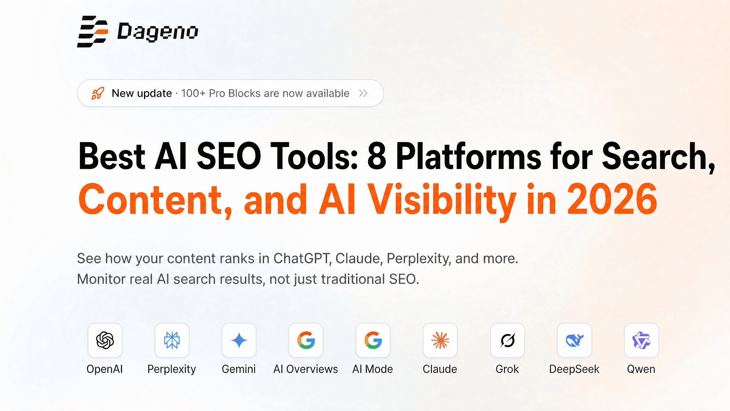 最佳 AI SEO 工具:2026 年搜索、内容与 AI 可见性的 8 个平台