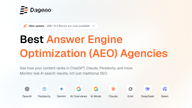 2026년 최고의 답변 엔진 최적화(AEO) 에이전시 6곳