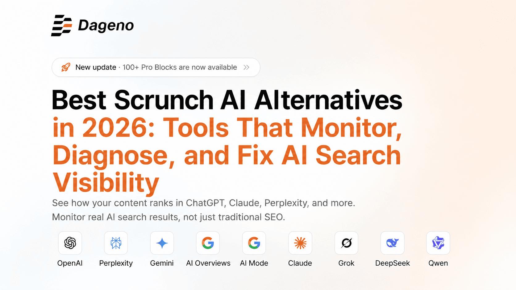 2026 年最佳 Scrunch AI 替代方案:监测、诊断并修复 AI 搜索可见性的工具