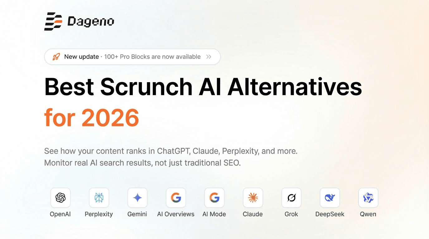 2026년 최고의 Scrunch AI 대안 5가지