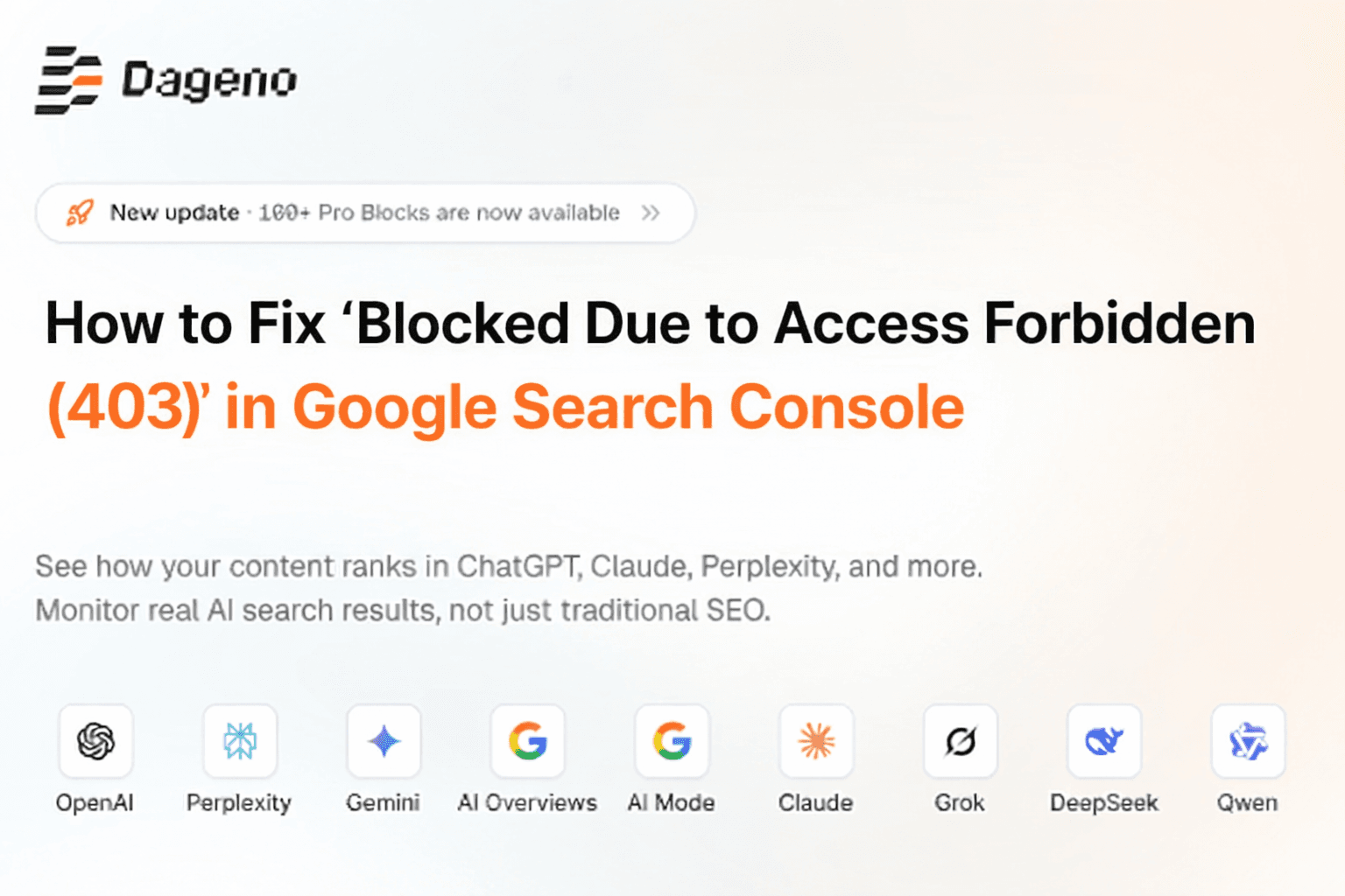 How to Fix "Blocked Due to Access Forbidden (403)" in Google Search Console