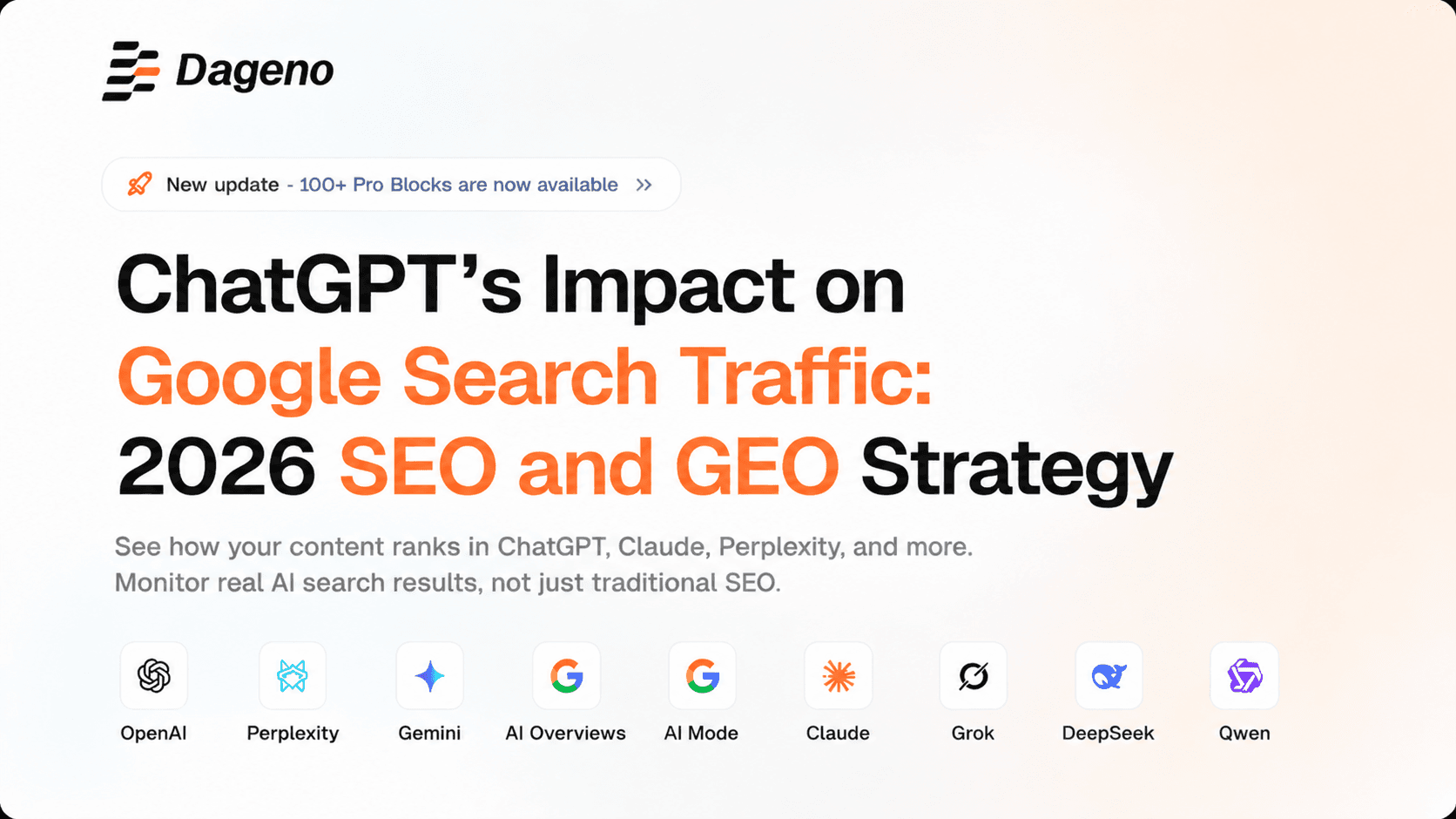 ChatGPT가 Google 검색 트래픽에 미치는 영향: 2026년 SEO 및 GEO 전략