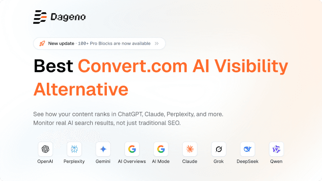 2026년 최고의 Convert.com AI Visibility 대안: 전문 GEO 플랫폼 5종 비교