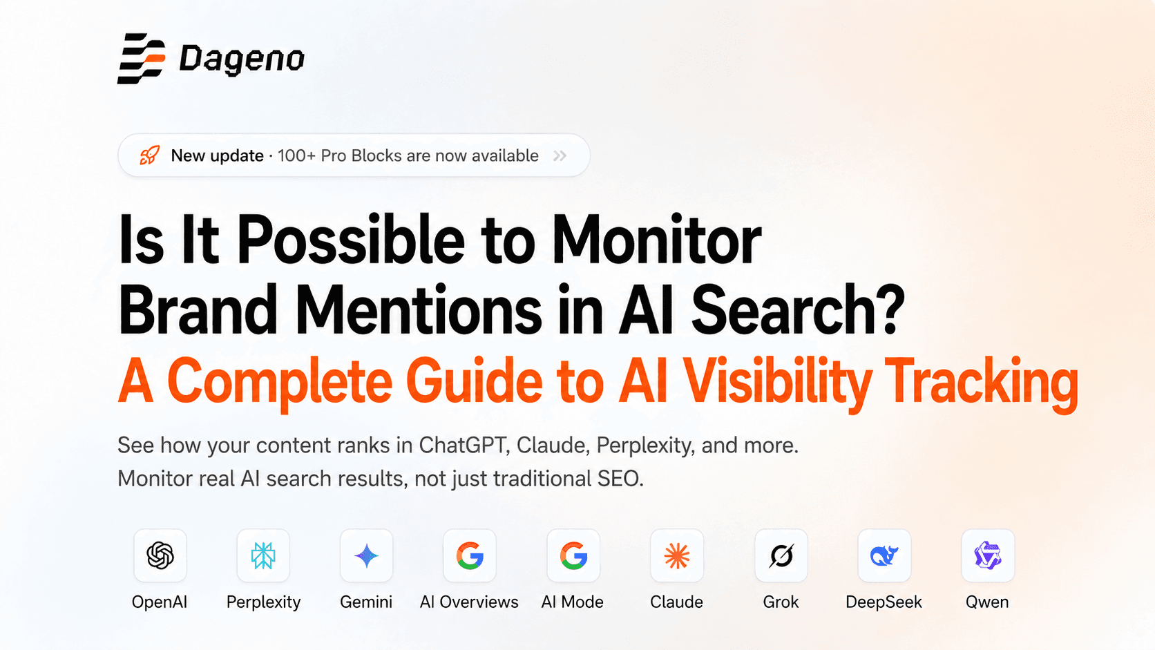 是否可以在 AI 搜索中监控品牌提及?2026 年 AI 可见性追踪完整指南