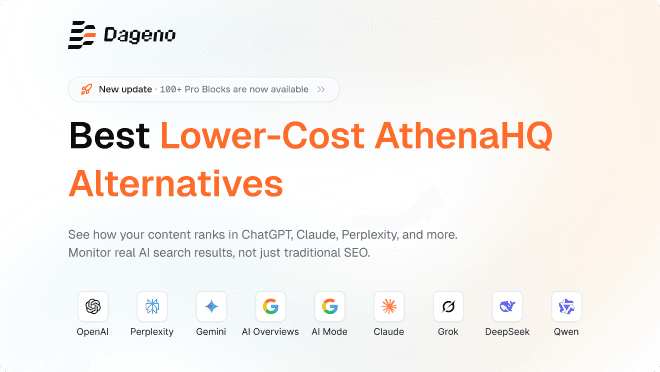 2026 年更具性价比的 AthenaHQ 替代方案