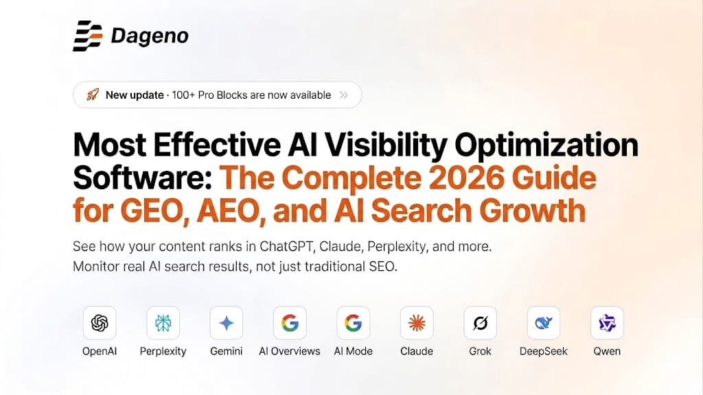 가장 효과적인 AI 가시성 최적화 소프트웨어: GEO, AEO 및 AI 검색 성장을 위한 2026년 완벽 가이드