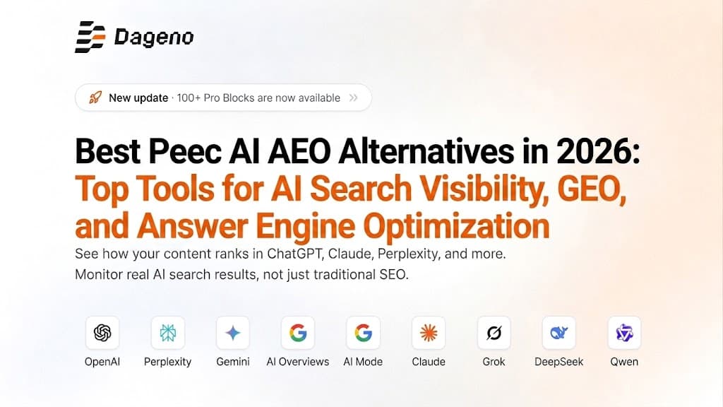 2026년 최고의 Peec AI AEO 대안: AI 검색 가시성, GEO 및 답변 엔진 최적화를 위한 주요 도구