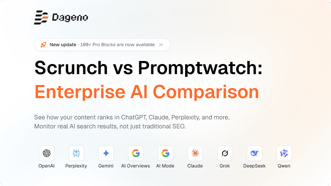 Scrunch vs Promptwatch: AI 검색 가시성을 위한 엔터프라이즈 AI 옵저버빌리티 비교