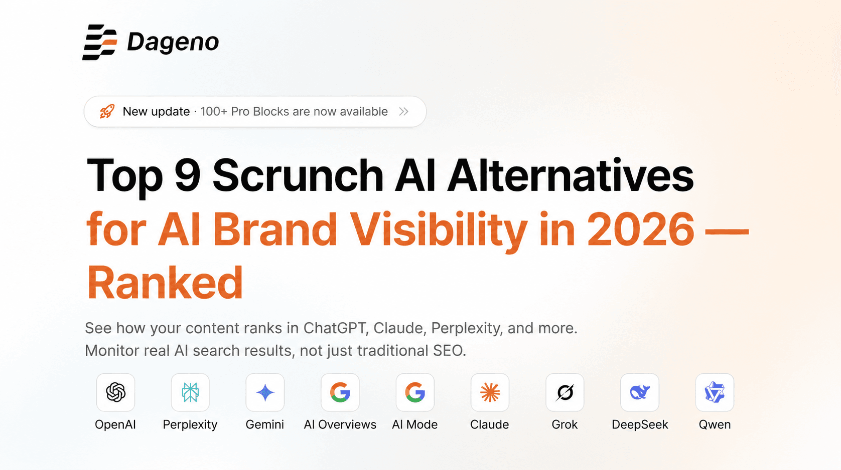 2026년 AI 브랜드 가시성을 위한 Scrunch AI 대안 9선 — 순위별 비교