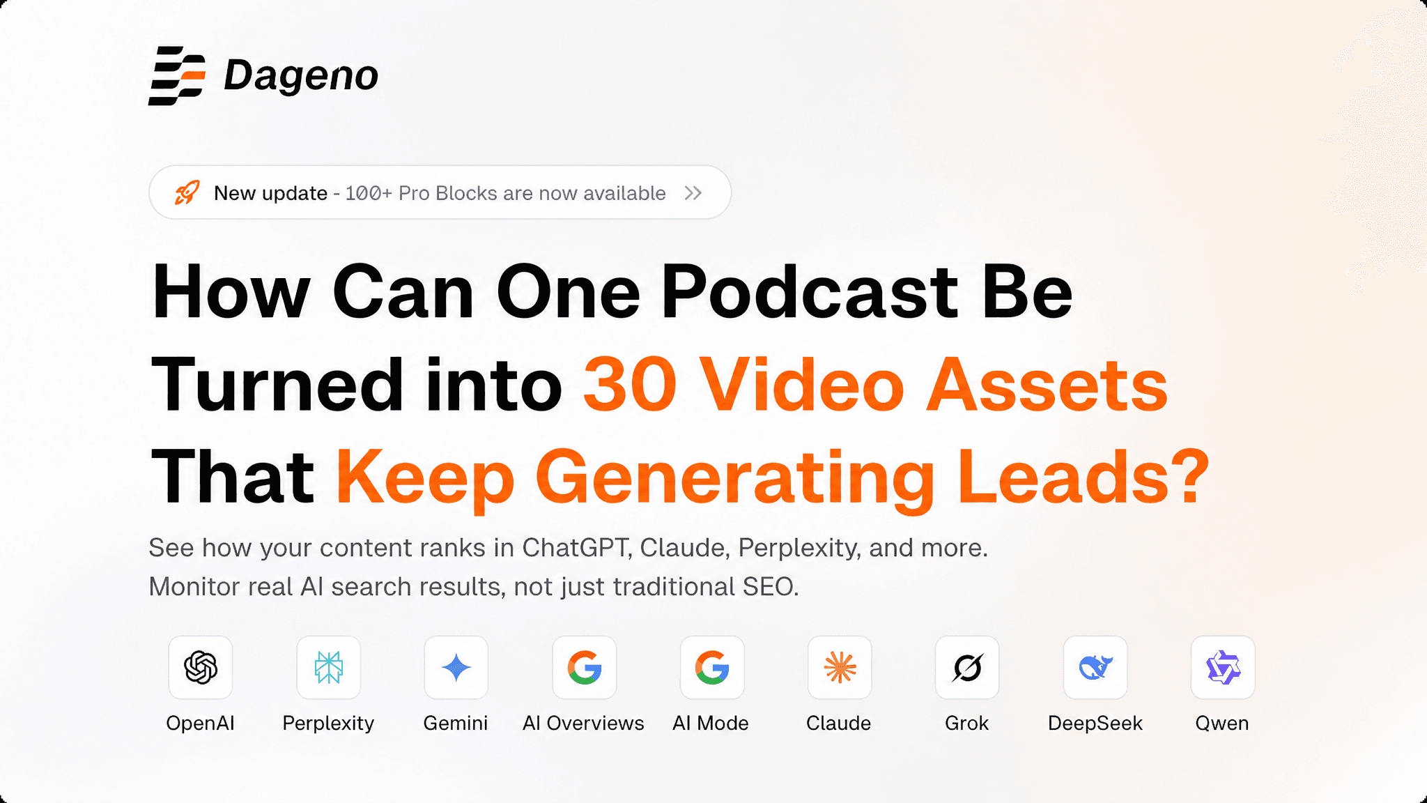 Comment transformer un podcast en 30 contenus vidéo capables de générer des prospects ?