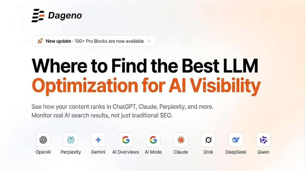 AI 가시성을 위한 최고의 LLM 최적화는 어디서 찾을 수 있을까요?