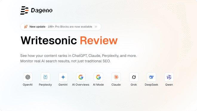Writesonic 评测:其 AI 可见性套件的优缺点,以及 GEO 团队应关注的重点