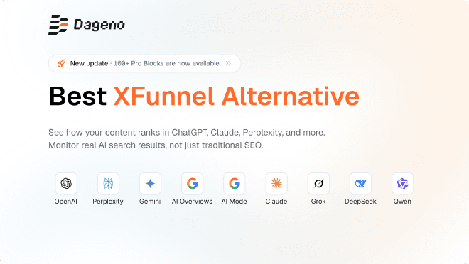 2026년 최고의 XFunnel 대안: GEO 및 AI 가시성 플랫폼 5종 비교